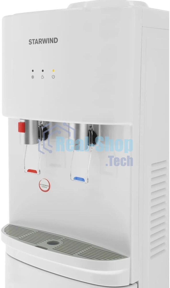 Кулер для воды Starwind SW-1113EW, верхняя загрузка, нагрев 95 °С, охлаждение 10 °С, белый