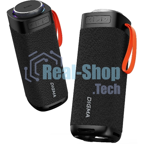 Портативная колонка Digma D-PS1522 черный 60W 2.0 BT 10м 3000mAh