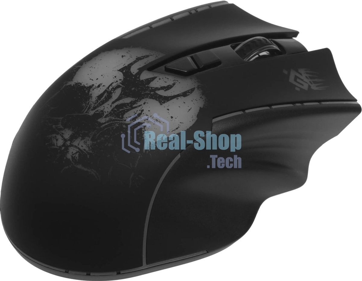 Мышь беспроводная Defender Kronos GM-695 черный, 1600 dpi, радиоканал, USB, кнопки - 7
