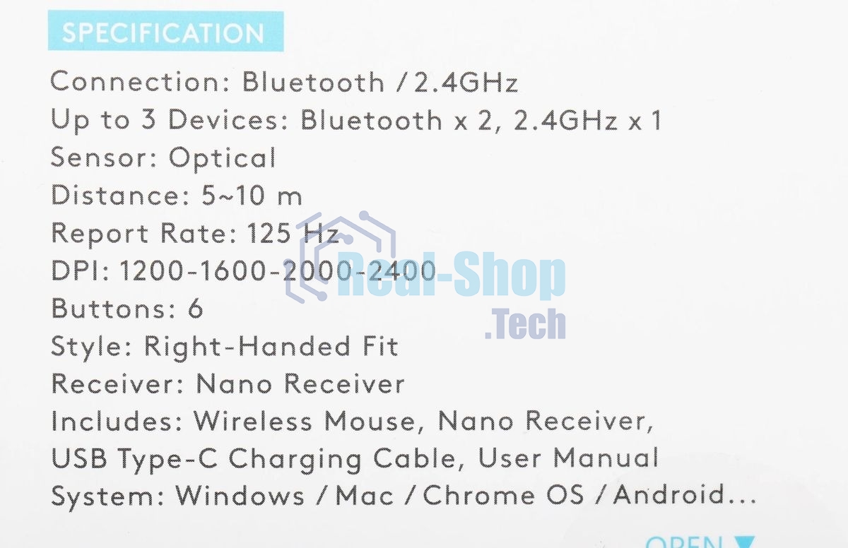 Мышь беспроводная A4Tech Fstyler FB35C белый, 2000 dpi, радиоканал, Bluetooth, USB, кнопки - 6
