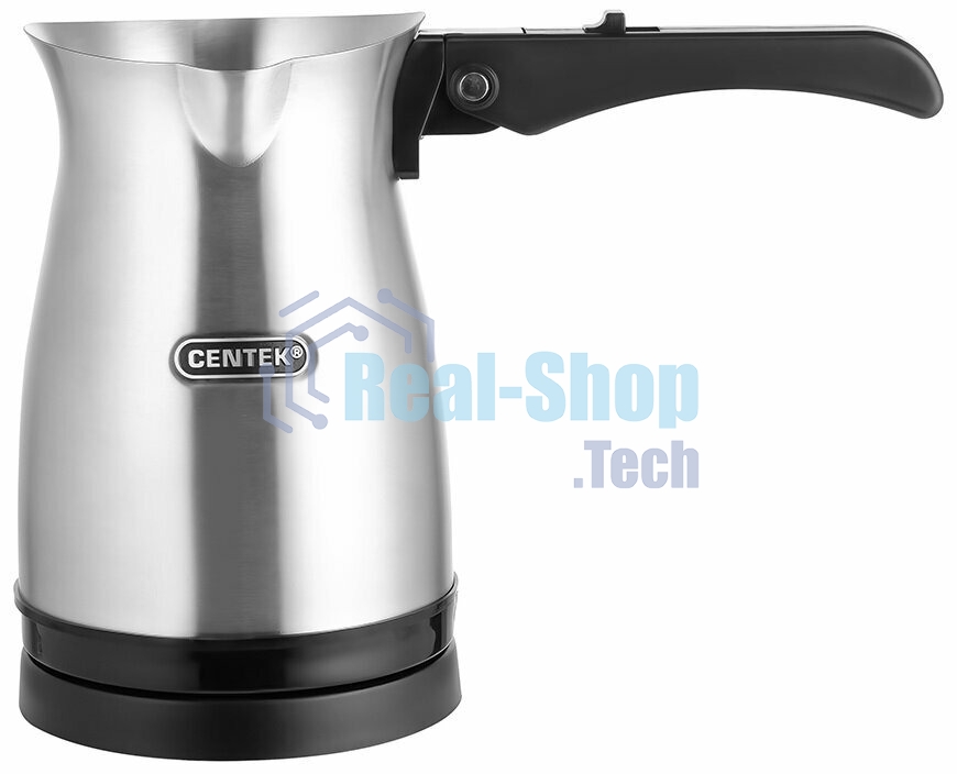 Электрическая турка Centek CT-1099 SS серебристый, исп. кофе - молотый, 0.5 л, 480 Вт