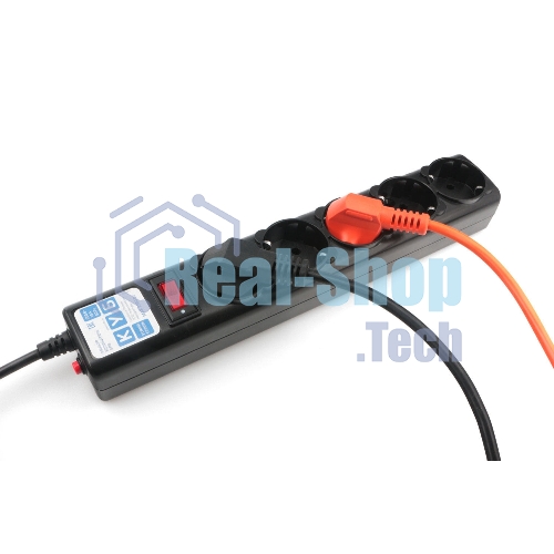 Сетевой фильтр Powercube SPG5-С2 1.9 м, 5 розеток, черный, коробка