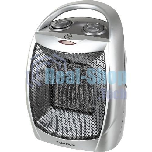Тепловентилятор Centek CT-6020 серый, 750/1500 Вт, 15 м2, термостат