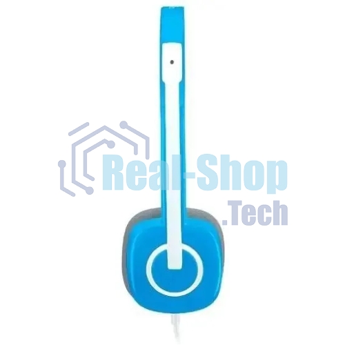 Гарнитура Logitech H150 голубой, проводная, 3.5 мм