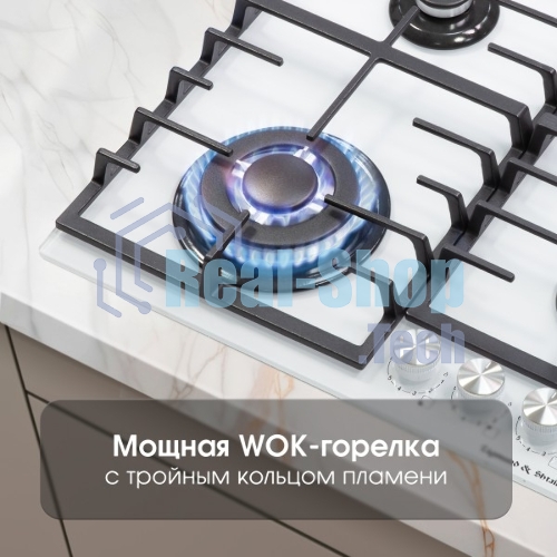Газовая варочная панель Zigmund & Shtain M 28.6 W белый