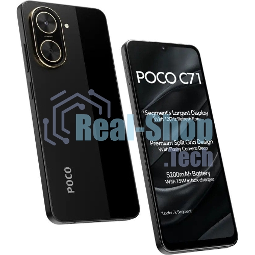 Смартфон POCO C71 RU 3/64Gb черный
