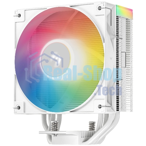 Кулер для процессора DEEPCOOL AG400 WH ARGb V2 белый 120мм алюминий+медь 2100rpm 31.6db 4-pin 220W 152мм