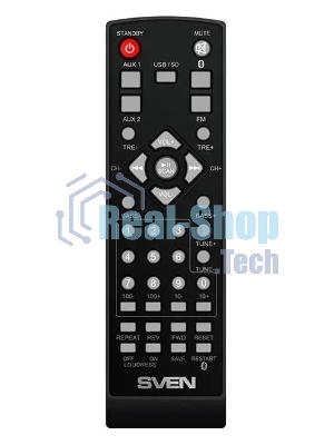 Акустическая система 2.0 SVEN MC-10, чёрный, мощность 2x25Вт (RMS), FM-тюнер, USB/microSD, дисплей, пульт ДУ, Bluetooth SVEN MC-10, чёрный, акустическая система 2.0, мощность 2x25Вт (RMS), FM-тюнер, USB/microSD, дисплей, пульт ДУ, Bluetooth