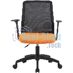 Кресло Cactus CS-MC222-BKOR черный, сетка, 100 кг
