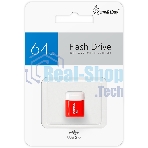 Флешка USB Smartbuy LARA Red (SB64GBLARA-R), 64Gb, USB 2.0, R/W 15/5, красный/белый