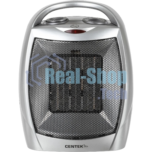 Тепловентилятор Centek CT-6020 серый, 750/1500 Вт, 15 м2, термостат
