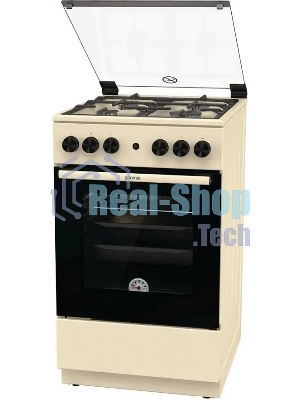 Плита газовая Gorenje GG5A21BEF бежевый, конфорок 4 газовых, духовка 70 л, 50 см x 85 см x 59.4 см