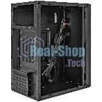Компьютерный корпус Minitower ExeGate BAA-308-UNS450 (mATX, БП UNS450 с вент. 12см, 2хUSB, HD Audio, черный)