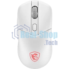 Мышь беспроводная/проводная MSI VERSA 300 белый, 8000 dpi, радиоканал, Bluetooth, USB, кнопки - 6