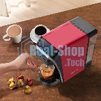 Кофеварка капсульная Kitfort КТ-7227 красный/черный, исп. кофе - капсулы/молотый, 0,8 л, 1400 Вт, 20 бар