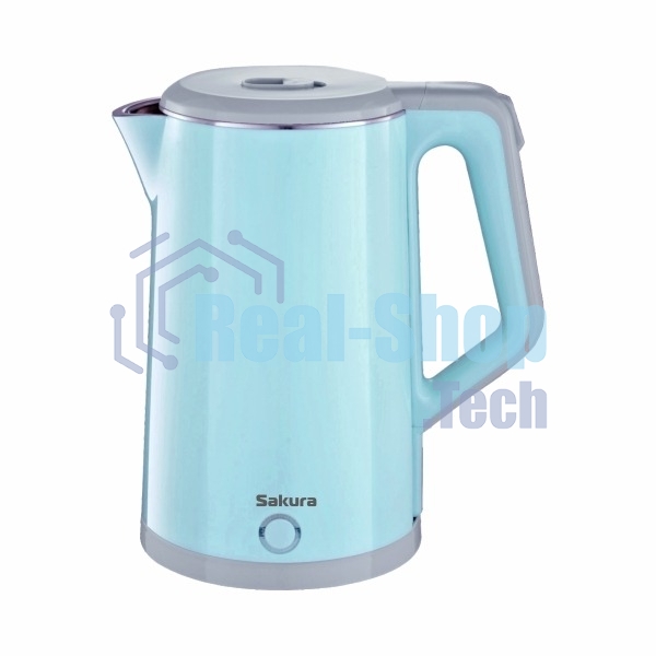 Чайник Sakura SA-2150BL 1.8 л, двойной корпус голуб д