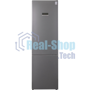 Холодильник Weissgauff CBN2WC2C2 INVERTER тёмно-серый двухкамерный 280/108л морозилка снизу, No Frost