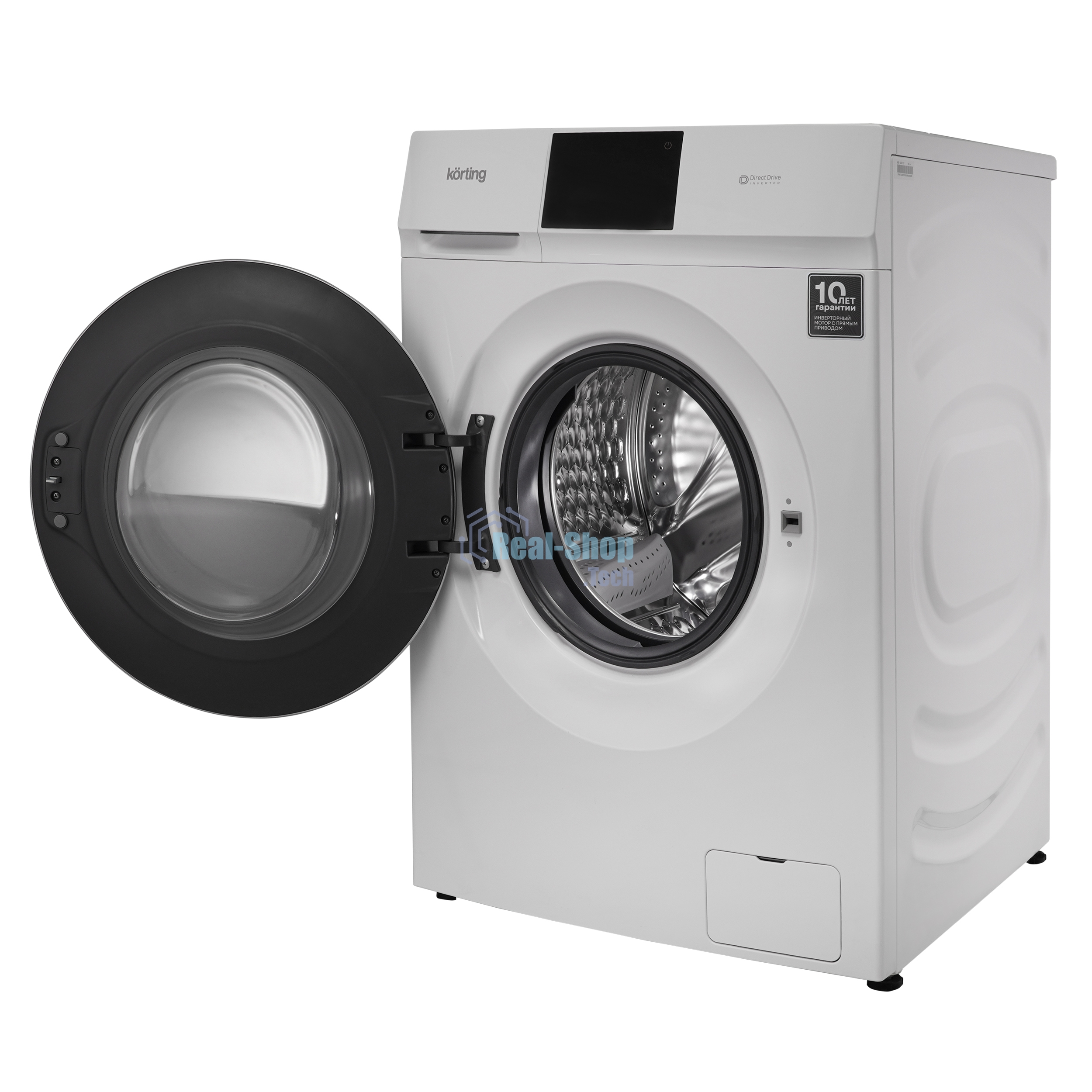 Стиральная машина KORTING KWD 60DV107 белый, загрузка фронтальная 10 кг, 1200 об/мин, класс B