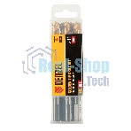 Сверло по металлу Denzel 11 мм, HSS-Tin, Golden Tip, 6 шт.