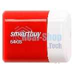 Флешка USB Smartbuy LARA Red (SB64GBLARA-R), 64Gb, USB 2.0, R/W 15/5, красный/белый