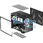 Компьютерный корпус Ocypus Iota C50 BK Curve ARGB Digital mATX без БП (Iota-C50-BKD300CD-GL)