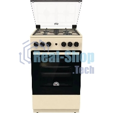 Плита газовая Gorenje GG5A21BEF бежевый, конфорок 4 газовых, духовка 70 л, 50 см x 85 см x 59.4 см