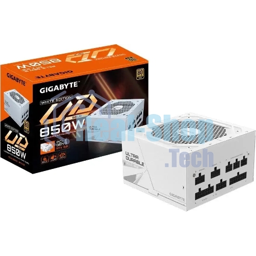 Блок питания Gigabyte ATX 850W GP-UD850GM 80 PLUS gold (20+4pin) APFC 120мм fan 8xSATA Cab Manag RTL