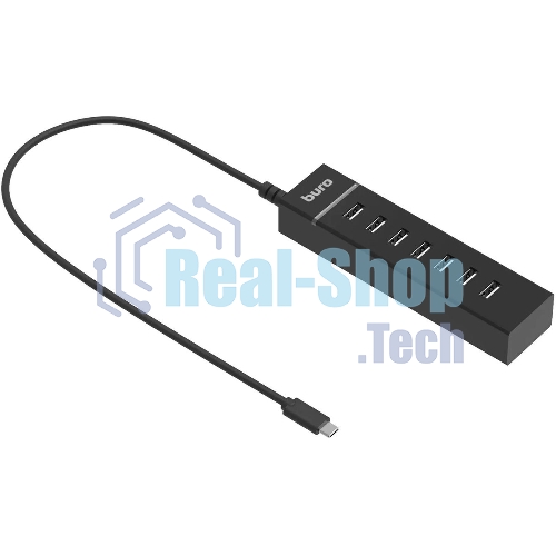 USB-концентратор Buro BPH-C-P107, USB-C, USB 2.0 7 портов, USB