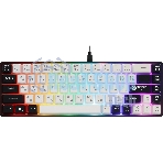 Клавиатура проводная игровая Defender Aris GK-349 RU,черный/белый,68кн+FN,радуж,1.5м