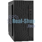 Компьютерный корпус Minitower ExeGate BAA-303-UNS500 (mATX, БП UNS500 с вент. 12см, 2*USB, HD Audio, черный)