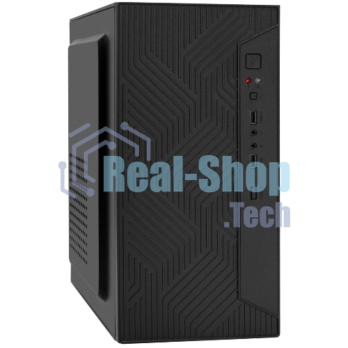 Компьютерный корпус Minitower ExeGate BAA-303-UNS500 (mATX, БП UNS500 с вент. 12см, 2*USB, HD Audio, черный)