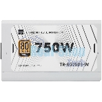 Блок питания 750W/Power Supply Thermalright, 750W 80+ Gold (ATX, 3.1, PCIe 5.1, Non-modular, 1x24(20+4)pin, 1xCPU 8(4+4)pin, 2xPCIe*2 8(6+2)pin, 5xSATA3, 1x12+4pin (12VHPWR PCIe 5.1 12+4pin 600mm), 3xMOLEX4pin, Active, 120x120мм, 150x140x86mm, APFC, white)