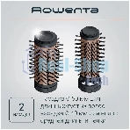 Фен-щётка Rowenta CF9528F0 черный/коричневый, 1000 Вт, ионизация, 40/50 мм