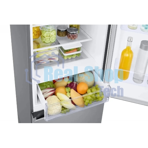 Холодильник Samsung RB38C600CS9/EF серебристый двухкамерный 276/114л морозилка снизу, No Frost
