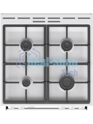 Плита газовая Gorenje GG6A10WFFM белый, конфорок 4 шт, духовка 72 л, 60 см x 85 см x 60 см