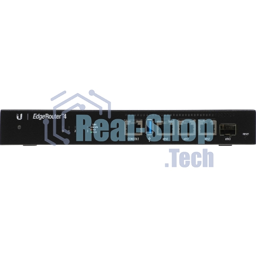 Маршрутизатор Ubiquiti ER-4-EU EdgeRouter 4 4 ядра (1 ГГц), 3х 1G RJ45, 1х SFP