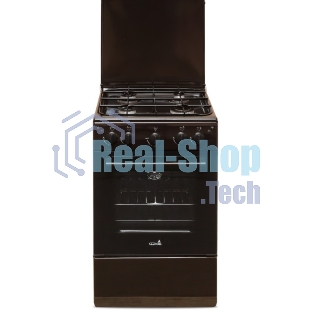 Плита газовая Cezaris ПГ 2150-07 коричневый, конфорок 4 шт, духовка 43 л, 51 см x 85 см x 55 см