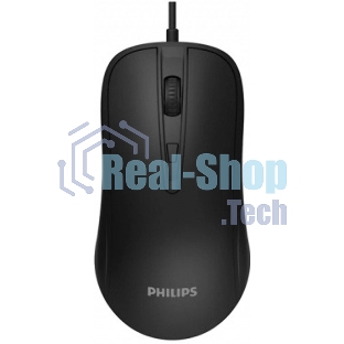 Мышь проводная Philips SPK7214 черный, 1600 dpi, USB, кнопки - 4