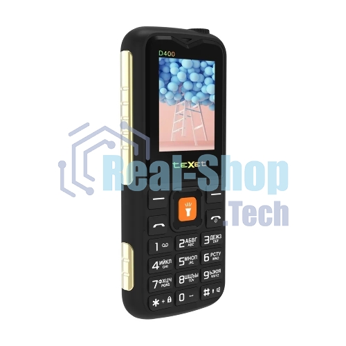 Мобильный телефон teXet TM-D400 черный