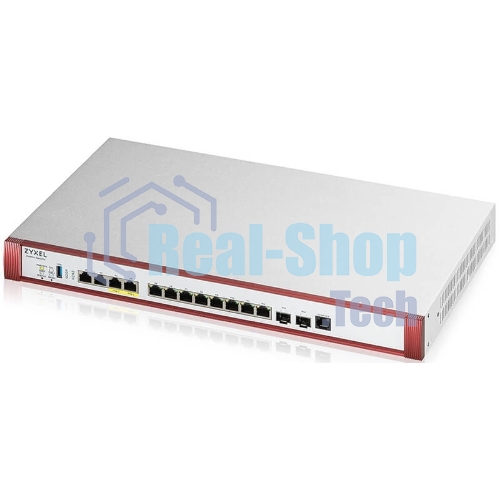Межсетевой экран Zyxel USG FLEX 700H, Rack, 2xSFP+ (LAN/WAN), 2xRJ-45: 1/2.5/5/10G PoE+ (LAN/WAN), 2xRJ-45: 1/2.5G (LAN/WAN), 8xRJ-45: 1G (LAN/WAN), 1xUSB3.0 **