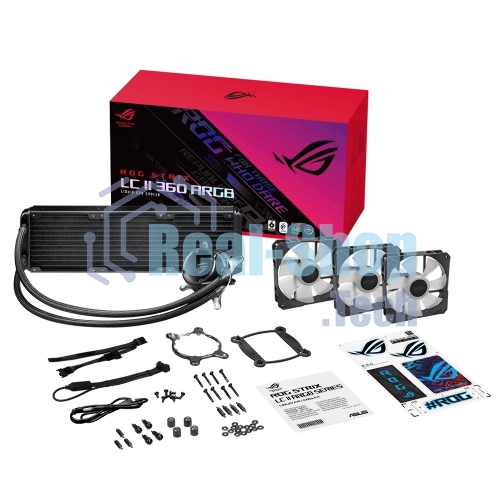 Система жидкостного охлаждения ASUS ROG STRIX LC II 360 ARGb 90RC00F1-M0UAY4 черный 120мм алюминий+медь 37,6db 4-pin