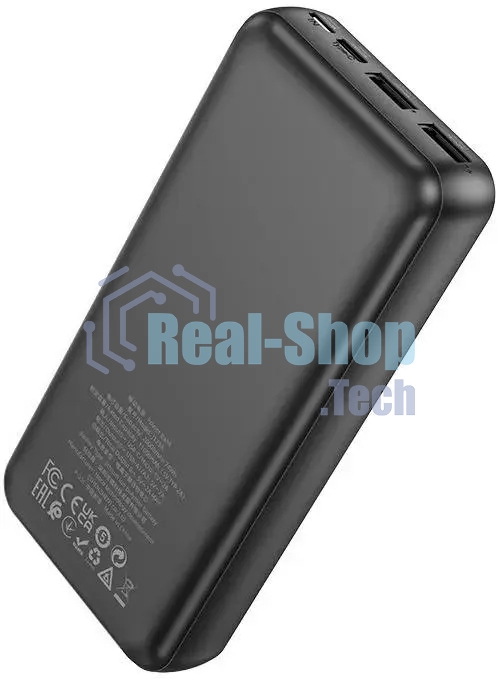 Портативный аккумулятор Hoco J123A Element 20000mAh 2A 2xUSB-A черный
