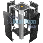 Компьютерный корпус без блока питания Geometric Future Model 2 The Ark, Midi-Tower, TG, no fans, 3xUSB-A 3.0, 1xUSB 3.2 Type-C, mATX, mITX Gray