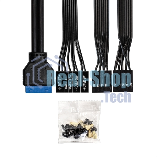 Компьютерный корпус Minitower ExeGate BAA-308MU2-UNS350 (mATX, БП UNS350 с вент. 12см, 1хUSB+2хUSB 3.0, HD Audio, черный)