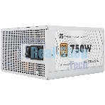 Блок питания 750W/Power Supply Thermalright, 750W 80+ Gold (ATX, 3.1, PCIe 5.1, Non-modular, 1x24(20+4)pin, 1xCPU 8(4+4)pin, 2xPCIe*2 8(6+2)pin, 5xSATA3, 1x12+4pin (12VHPWR PCIe 5.1 12+4pin 600mm), 3xMOLEX4pin, Active, 120x120мм, 150x140x86mm, APFC, white)