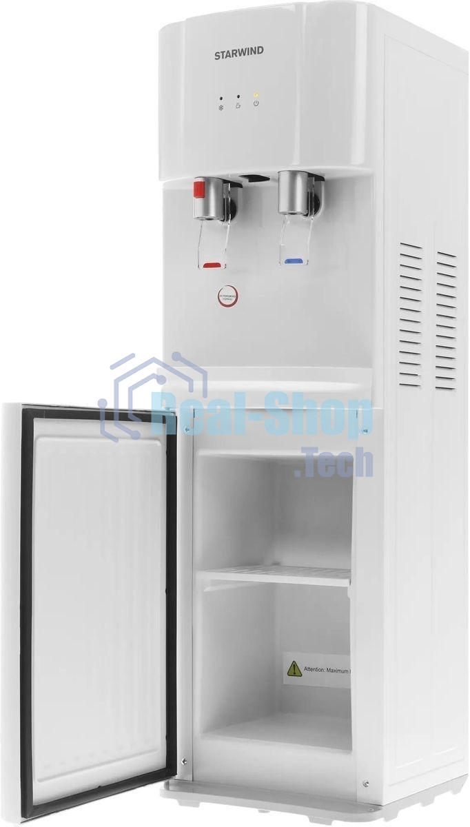 Кулер для воды Starwind SW-1113EW, верхняя загрузка, нагрев 95 °С, охлаждение 10 °С, белый