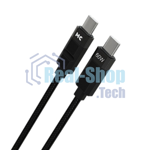 Дата-кабель MORE CHOICE (4620202554987) K87aa 2м USB 3.0A PD60W для Type-C Type-C- 2м, черный