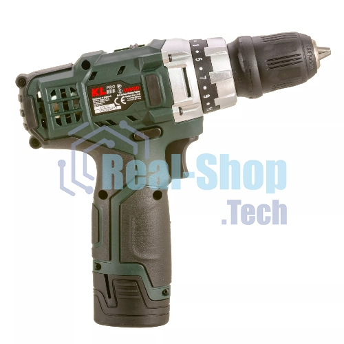 Дрель-шуруповерт Klpro KLNM1020, 10,8 В, 2 Ач, 30 Нм, бесщеточный