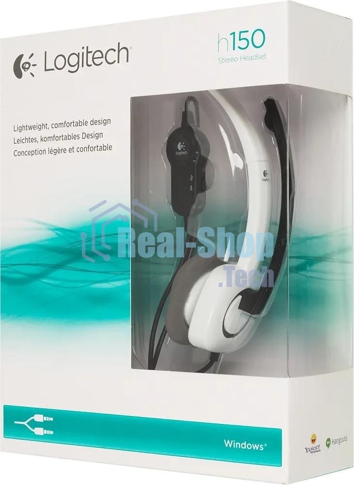 Гарнитура Logitech H150 белый, проводная, 3.5 мм