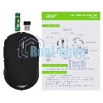 Мышь беспроводная Acer OMR040 черный, 1600 dpi, радиоканал, USB, кнопки - 6